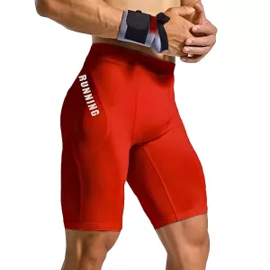 Kompressionsshorts für Herren - Rot, S