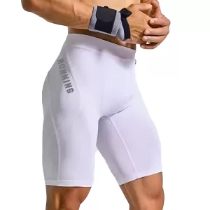 Kompressionsshorts für Herren - Weiß, S